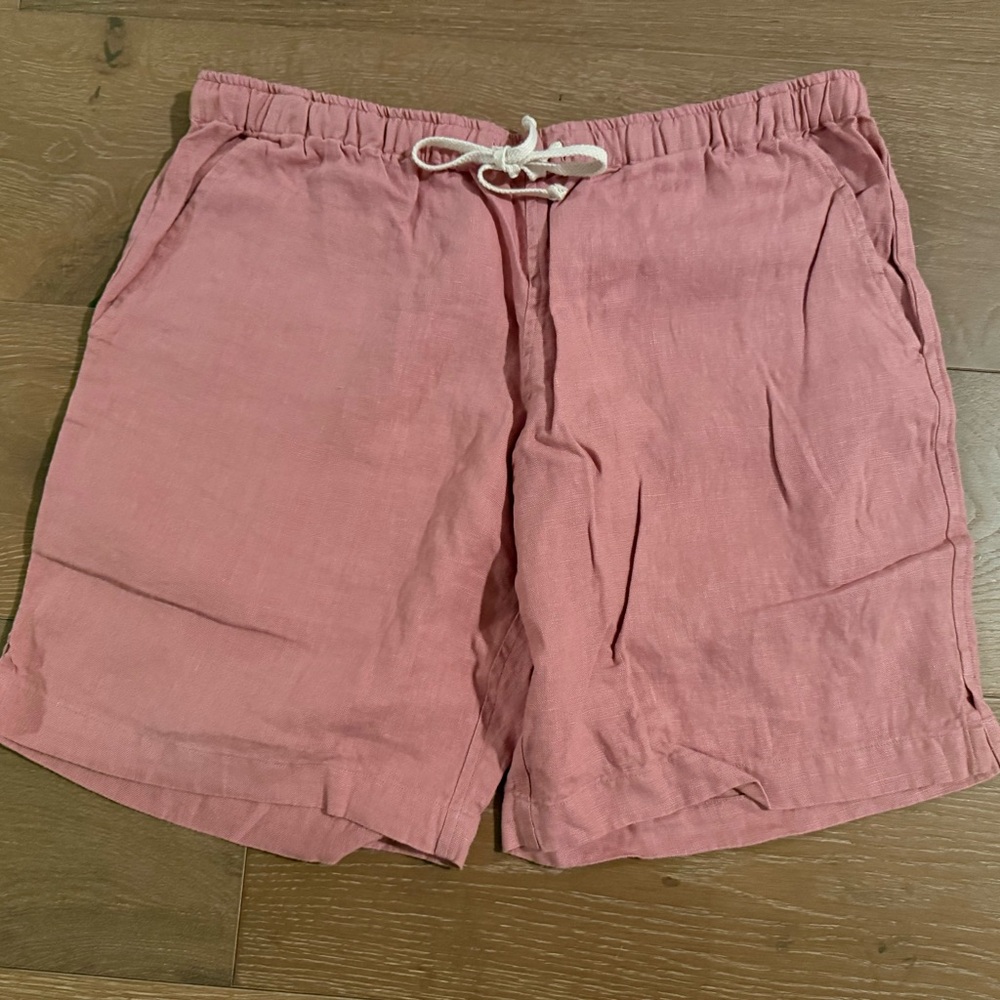 NWOT - Alex Crane - Pink Linen Shorts  - L